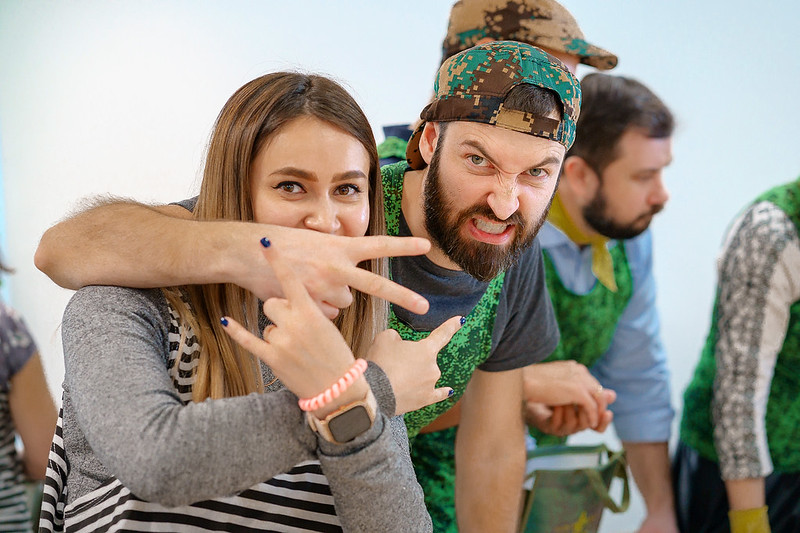 Корпоратив на День строителя в Кривому Розі с уличными активностями