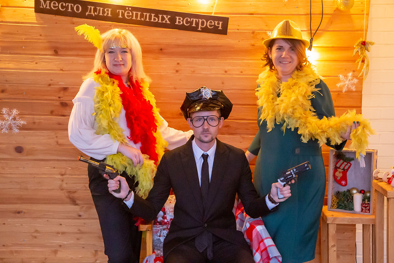 Новогоднее украшение зала для корпоратива в Кривому Розі